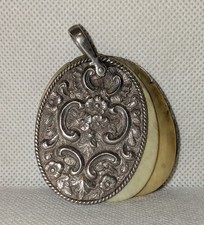 Victorian Silver Aide Memoire Chatelaine Pendant Birmingham