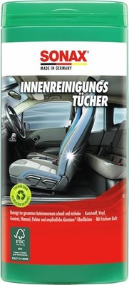 SONAX InnenReinigungsTücher Box 25 Stück Innenraumtücher Fahrzeugpflege