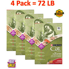 72 LB/ 4 Pack Purina  Cat Chow  Naturals All Life Stages Cat Dry Food - Chicken