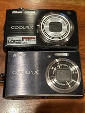 Lot of 2 Nikon Coolpix Cameras PARTS ONLY Not Working No Battery
