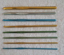 Vintage Set of 8 Hero Crochet Hooks Made In Germany Sizes C, E,F,G,H,I,J, K