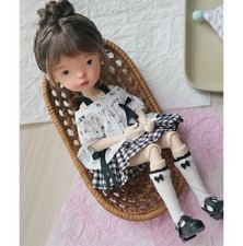 1/6 BJD Doll Resin Joint Full Set Doll Eyes Face Makeup Landoudou Girl Gift Wig