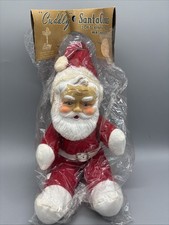 NOS  Cuddly  Santa Claus Plush Made In Japan Unopened Original Packaging