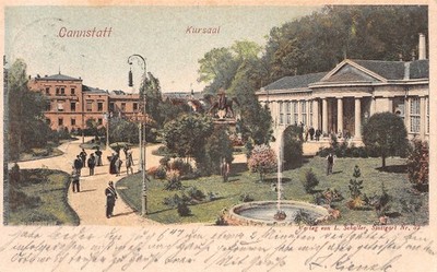 402266) Postcard Kursaal Cannstatt near Stuttgart used 1899