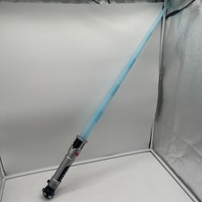 Vintage Star Wars Hasbro Obiwan Light Blue Light Saber 2002 READ