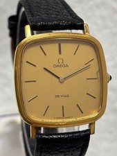 Omega De Ville Manual Watch 31mm Gold Dial Men's Working Used