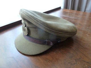 WW2 British Army Officers cap with Royal Engineers badge