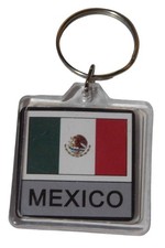 Mexico Country Flag Acrylic Double Sided Keychain Key Chain KF-154