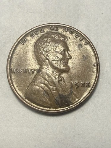 ** 1933 LINCOLN CENT- AU (UPGRADE THAT SPOT IN YOUR SET)  PRICED CHEAPER **