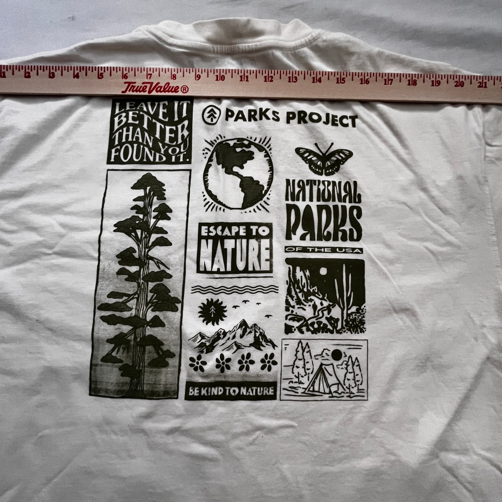 Parks Project National Parks T-Shirt Men's XXL All Cotton Ecology Nature EC