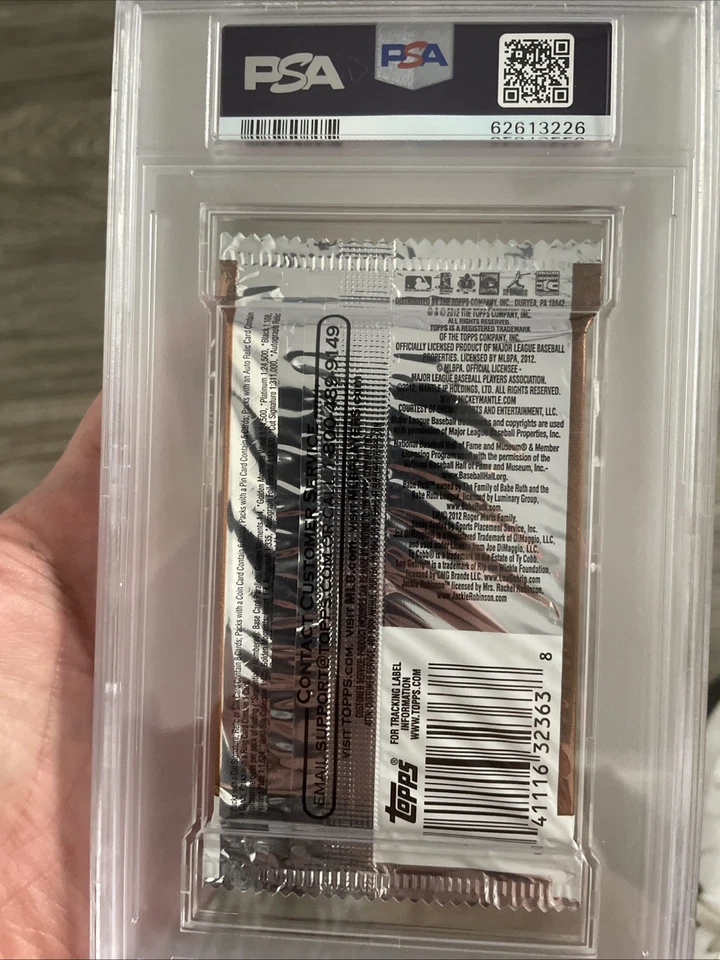 🔥 Форель 1/1 RC? Harper 1/1 RC? 2012 Topps серии бейсбол хобби фольга упаковка PSA 8 - Изображение 2 из 2