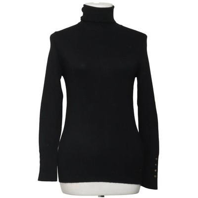 Zara, Rollkragenpullover, Größe: M, Schwarz, Elasthan/Polyamid/Viskose #tUC