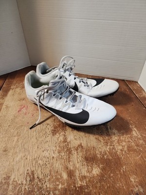 Nike Zoom Rival S Sprint Track Spikes White 907564-100 Size 10 Mens W/Spikes