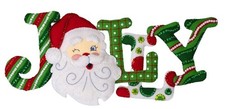 Jolly Santa Wall Hanging 89645E Bucilla Felt Christmas EASY - ADORABLE