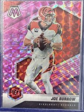 2021 Panini Mosaic - #47 Joe Burrow Pink Camo Prizm Bengals
