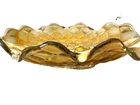 Old Imperial Carnival Glass iridescent Pansy Pickle Dish