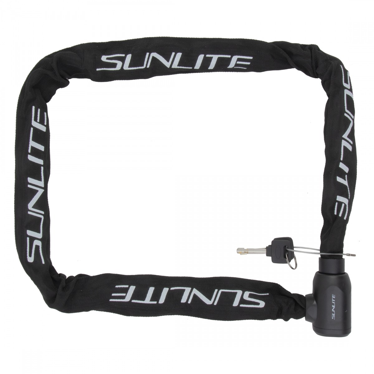 Sunlite 8mm E-Bike Chain Lock with Nylon Cover - Compact Durable Key Security 8890₽