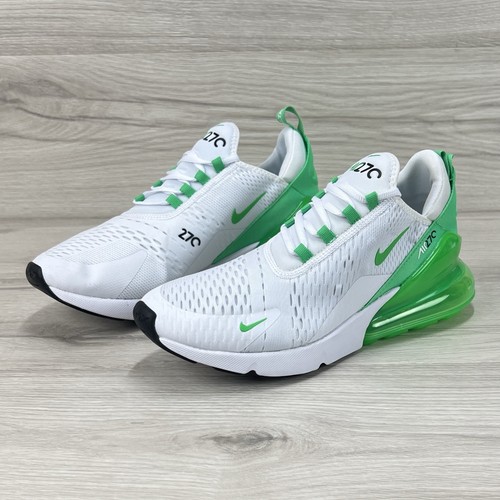 Nike Air Max 270 White Green Shock New AH6789-117 Women’s 11.5 / Mens 10 - Picture 4 of 9