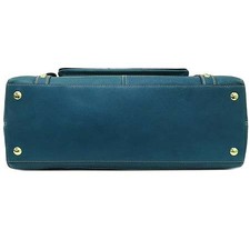 Coach Tan Leather Tote Bag with Pockets - Unisex