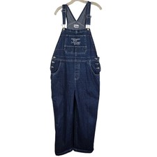 B.U.M. Equipment Authentic Denim Overalls Baggy Carpenter Bibs Size XL Vintage