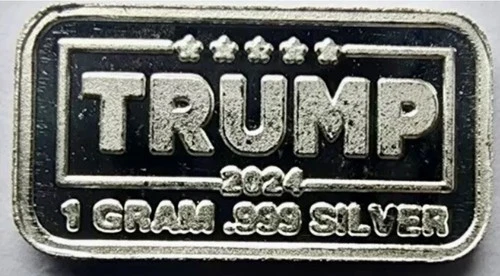 1gram .999 Fine Silver Bar - Donald Trump