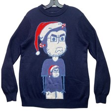 Tipsy Elves Sweater Mens Large Ugly Christmas Lifestyle Festival Santa Pull Over