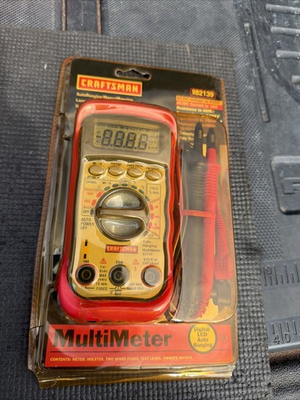 #ad Sears Craftsman Nos Multimeter 82139 Digital LCD Auto Ranging To 600V $99.99