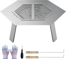 19.5” Heat Deflector for Solo Stove, Stainless Steel Heat Diffuser with Fireplac