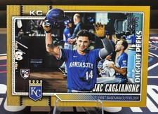 2026 Topps Series 1 Celebration- #138 Jac Caglianone (RC) Dugout Peeks SSP 29/50