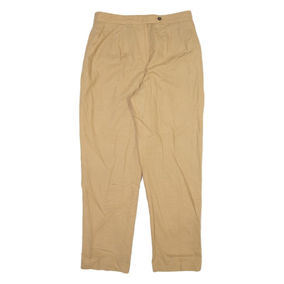 HARVE BENARD Damenhose Beige Entspannt Gerade Wolle W32 L31