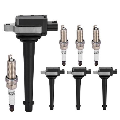 Set of 4 Ignition Coils & 4 Iridium Spark Plugs Fit For 07-12 Nissan Sentra 2.0L