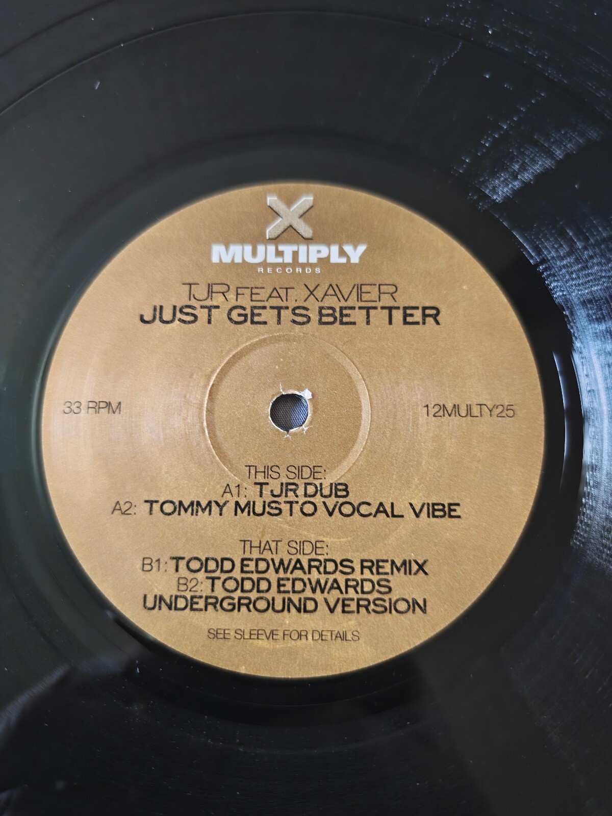 T.J.R. Feat. Xavier – Just Gets Better (12MULTY25) image 4