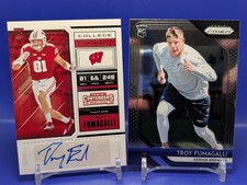 Troy Fumagalli 2 Rookie Card 2018 Panini Contenders Draft Auto #168 + Prizm RC. rookie card picture