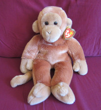 TY BEANIE BUDDY Retired 1998 BONGO the Monkey 14" Plush Toy NWT