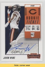 2018 Panini Contenders Rookie Ticket Auto Javon Wims #218 Auto READ s3g
