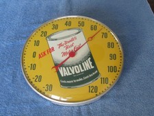 Original Vintage Valvoline Motor Oil Advertising Thermometer 1940's  1950's
