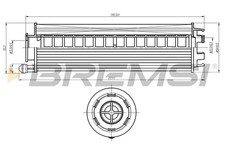 Filtro olio FL2350 BRAMSI per MERCEDES-BENZ