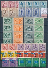 ML06978 Somalia 1958 strips of 4 olympic games fine lot MNH