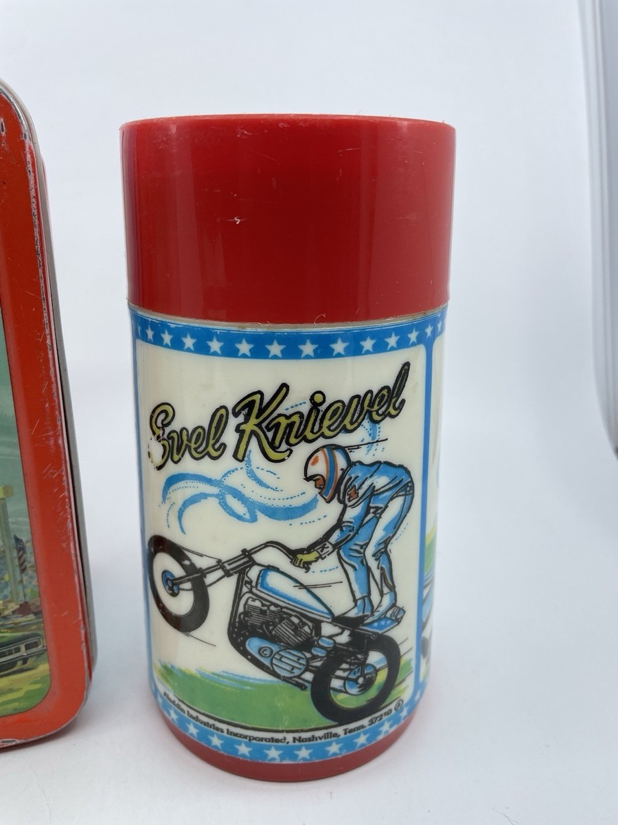 1974 Aladdin Evel Knievel Metal Lunchbox & Thermos | eBay
