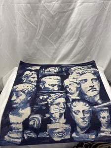 Jules Pansu Cushion Covers Antiques Design Blue Color New with Tag Lot of 2x