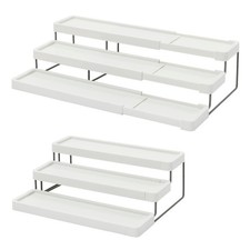 Fineway 3 Tier Extending Spice Rack Organiser Adjustable Kitchen Storage