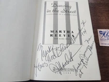 Martha Reeves Mark Bego SIGNED Dancing in the Street Motown First Edition COA