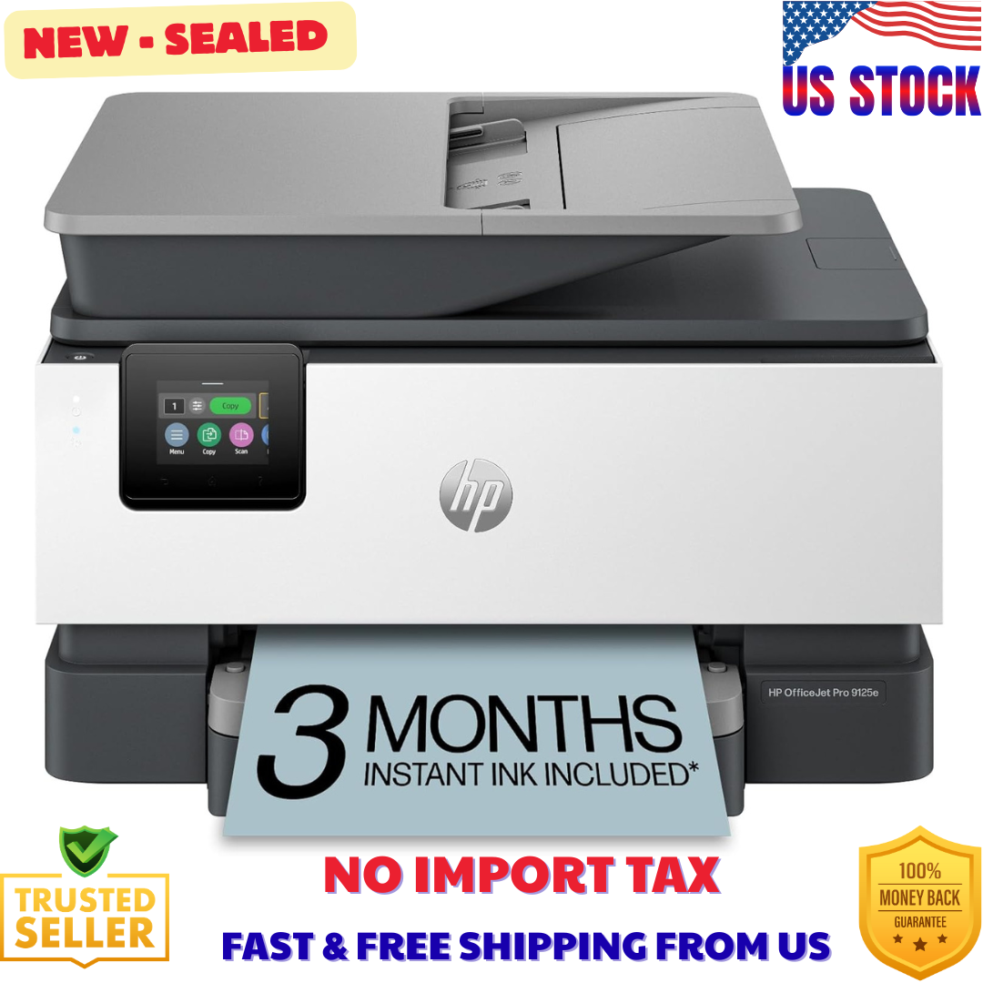HP OfficeJet Pro 9125e All-in-One Printer with 3 Months of Instant Ink for free