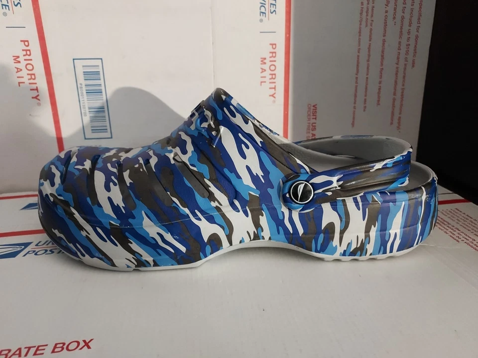 Sandalias impermeables de goma sin cordones Nautica azules camufladas para hombre 11 River Edge - #trl8 Foto 4 de 4