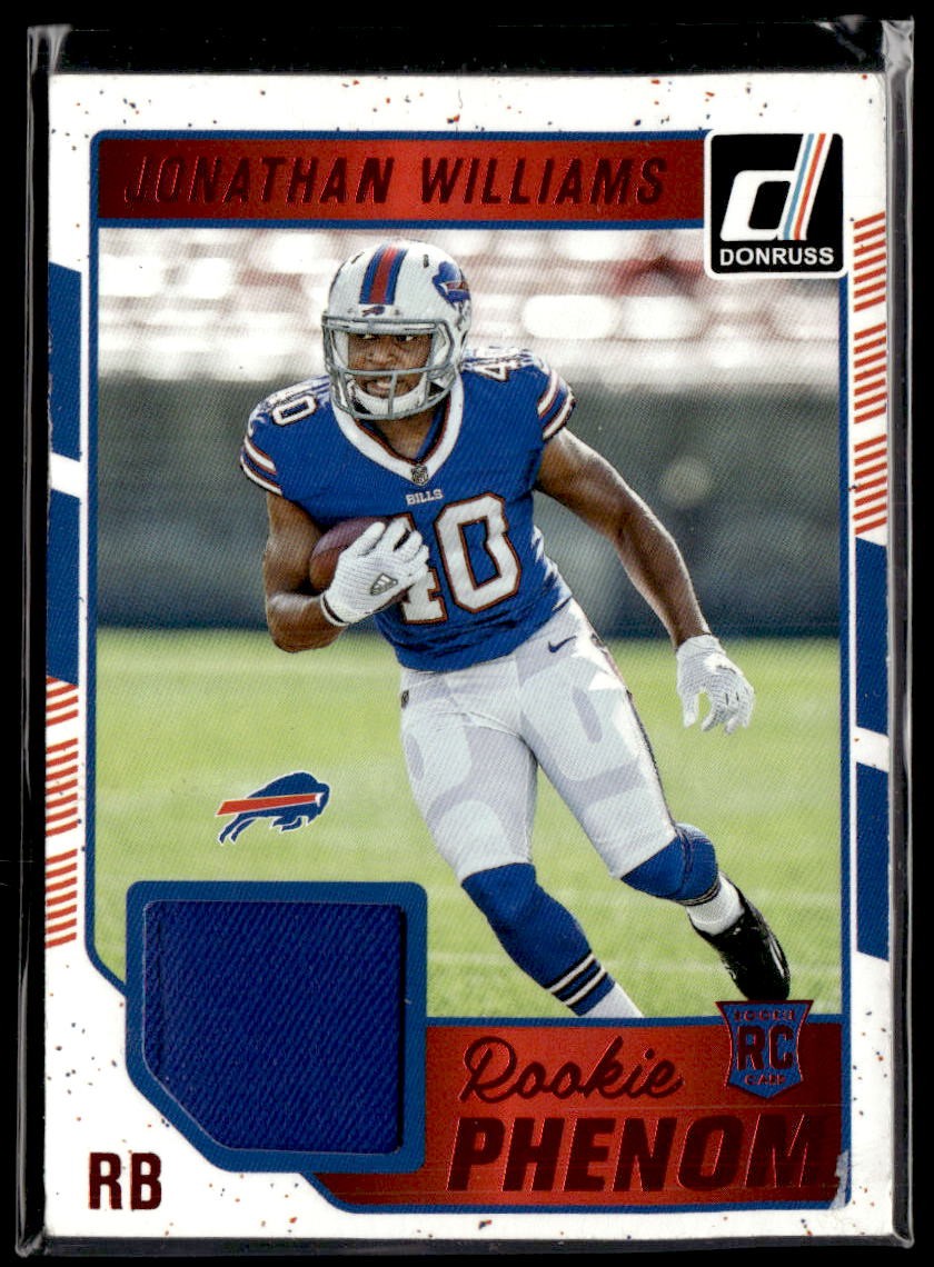 2016 Donruss #5 Jonathan Williams Rookie Phenom Jersey Relics MEM 3203N
