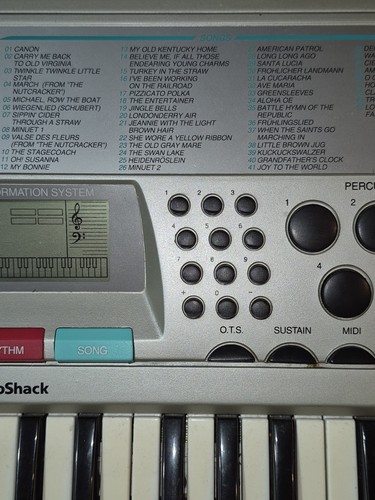 Vintage 90's RadioShack MIDI Keyboard MD-501 Lightweight Mini-Size Keys, Silver - Picture 8 of 22