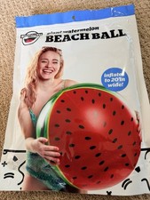 Boule de plage géante pastèque Bigmouth neuve
