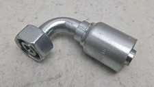 Parker 1CF43-18-10 90° Hydraulic Hose Fitting 5/8" Hose X M26x1.5 Female Crimp 