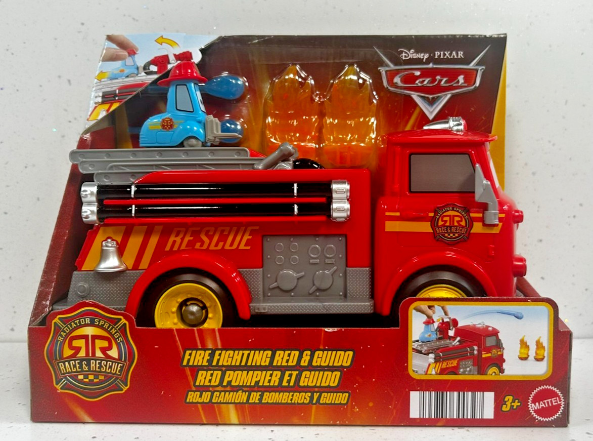 Disney CARS - Firetruck Radiator Springs Race & Rescue Fire Fighting Red & Guido