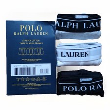 Men's Ralph Lauren Underwear Boxer Trunks Low Rise Classic Fit 3Pack Size S